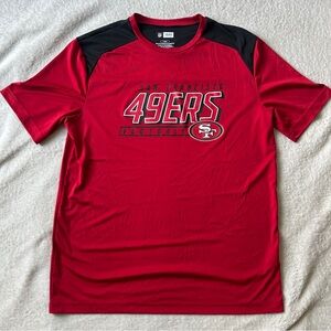 NFL Red and Black San Francisco 49ers Short Sleeve Tee